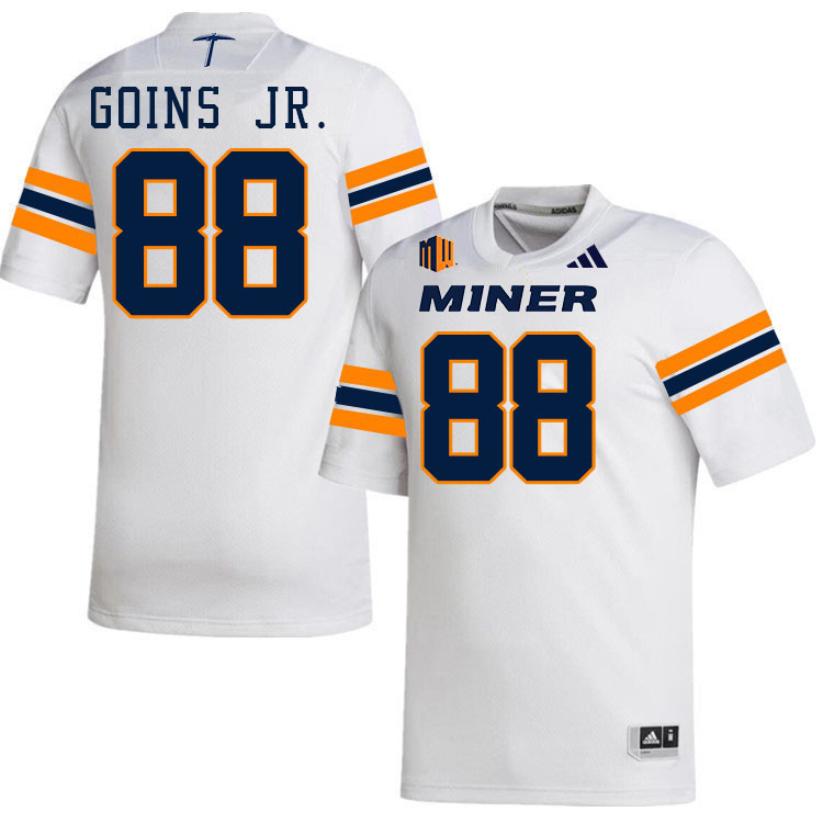 UTEP Miners #88 Toric Goins Jr. College Football Jerseys,Uniforms-White